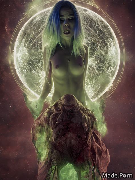 Porn Image Of Goth Blue Woman Nude Close Up Goblin Vivid Created By AI