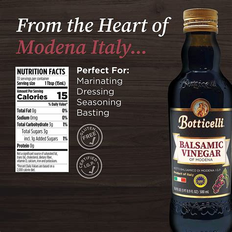 Premium Aged Balsamic Vinegar Of Modena Pack Of 6 Gluten Free