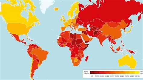 Corruption La Belgique E Du Classement Mondial Carte Interactive