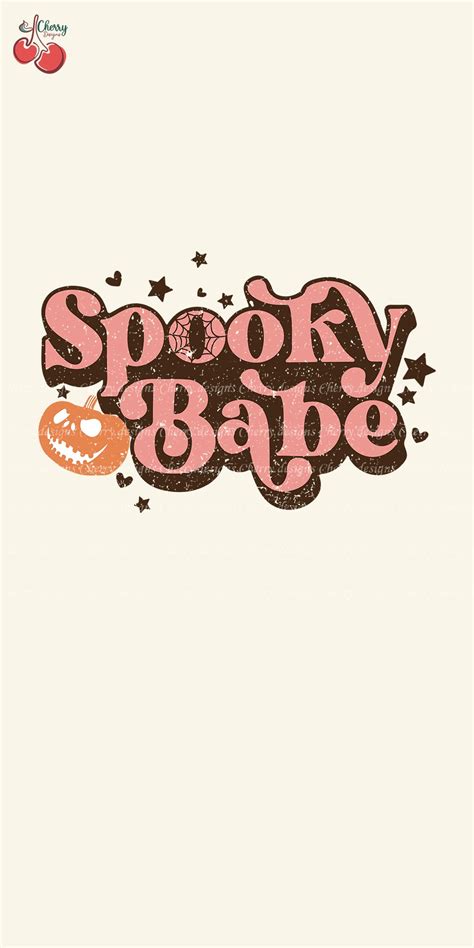 Spooky Babe PNG Retro Halloween PNG Creepy Pumpkin PNG