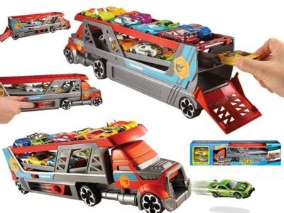 Hot Wheels TRANSPORTER Wyrzutnia 3xAUTKA Kraksa 6785832818 Oficjalne Archiwum Allegro