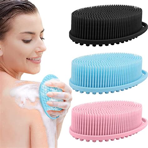 Pack Silicone Body Scrubber Exfoliating Body Scrubber Soft Silicone