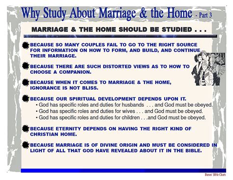 Why Study Marriage & the Home?