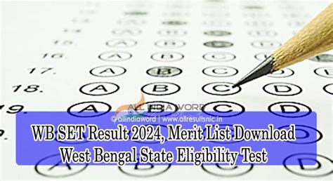 WB SET Result 2024 West Bengal WBCSC SET Results 2024 Online Wbcsc