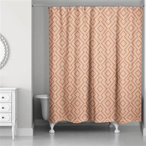 Terracotta Diamond 71 X 74 Shower Curtain Michaels