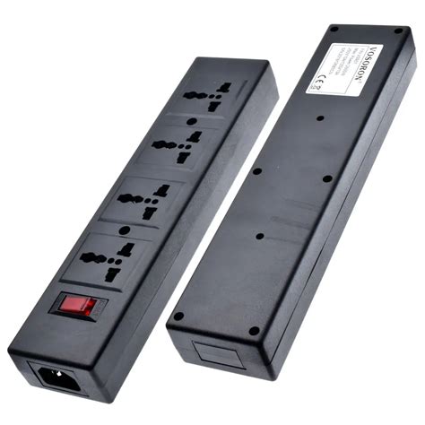 4 Ways PDU Power Strip Universal Power Strip with overload protector 4 ...