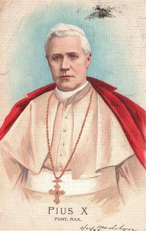 Vintage Postcard Pius X Pont Max Religious Personality Catholic Church