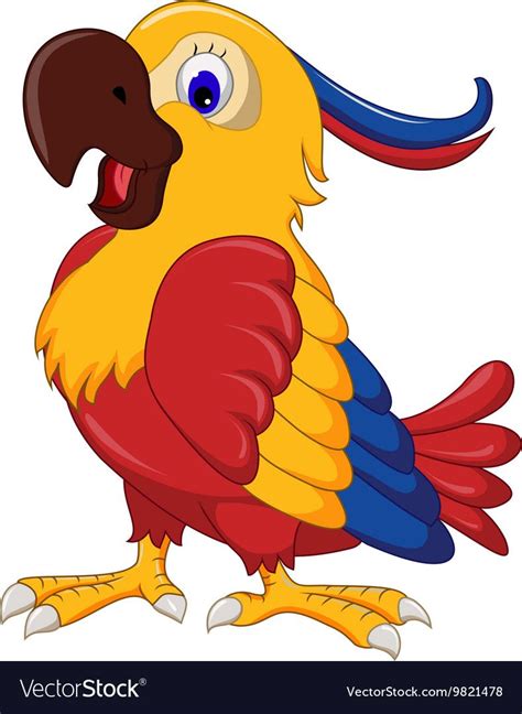 Parrot Cartoon Cartoon Birds Cute Cartoon Animals Cartoon Clip Art