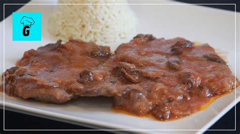 FRICANDÓ de TERNERA CON SETAS O MOIXERNONS Casero fácil y rápido