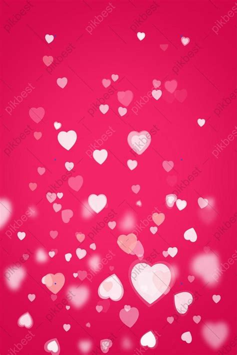 Bokeh Pink Valentine Heart Shape Background Hd Backgrounds | PSD Free Download - Pikbest