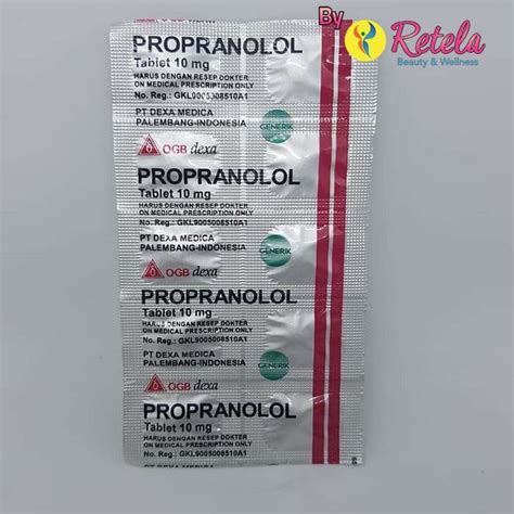 Jual PROPRANOLOL 10MG 1 STRIP 10 TABLET Gen Dexa Shopee Indonesia