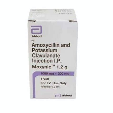 Moxynic 1 2gm Amoxicillin Potassium Clavulanate Injection IP At Rs 140