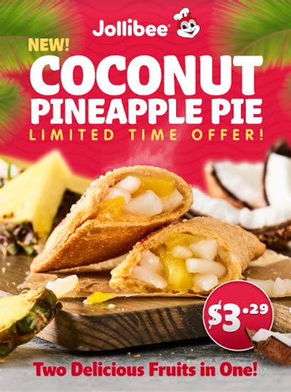 Jollibee just launched a limited-edition Coconut Pineapple Pie | Dished