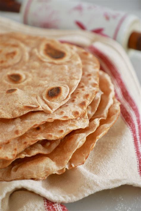 Easy Homemade Whole Wheat Tortilla Recipe No Oil