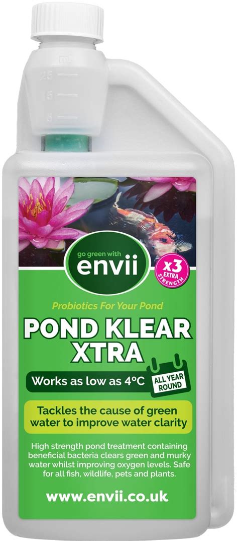 Envii Pond Klear Xtra Clear Pond Water Treatment Envii