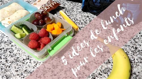 5 idées de lunch pour l école YouTube