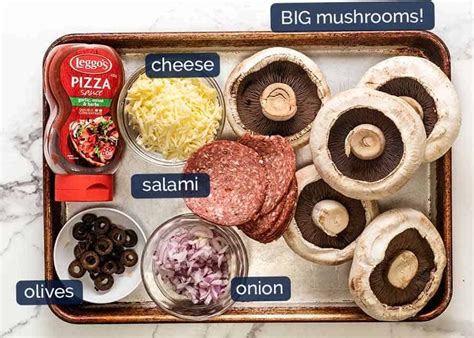 Pizza Stuffed Mushrooms Recipetin Eats