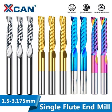 XCAN Fraises En Bout 2x8mm 3 175 Tige Simple Cannelure M Ches De Toupie