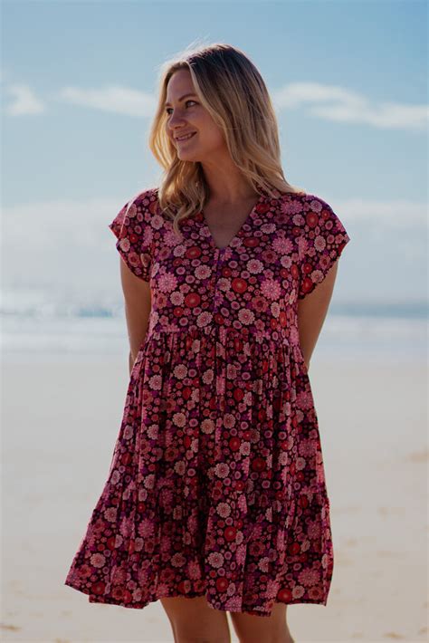 Dress Hs P Esme Mini Malbec Naked Gypsy