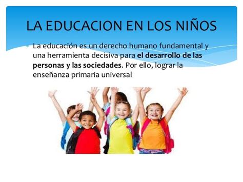 La Educacion En Los Niños