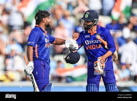 Rishabh Pant of India celebrates a century (100 runs Stock Photo - Alamy