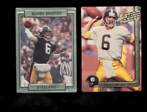 Action Packed Bubby Brister Pittsburgh Steelers Card Lot