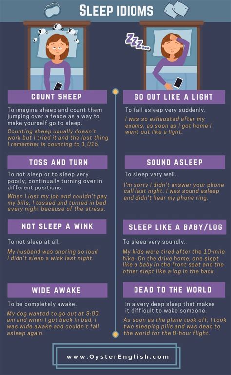 Learn Sleep Idioms Infographic