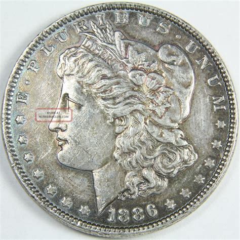 1886 P Morgan Silver Dollar Us Coin 7410