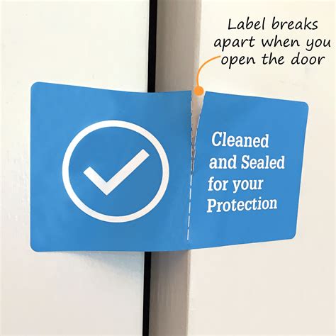 Cleaned And Sealed For Your Protection Tamper Eivdent Door Cleaning