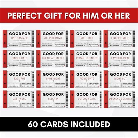 Love Coupons For Husband Wife Boyfriend Girlfriend Printable In 2024