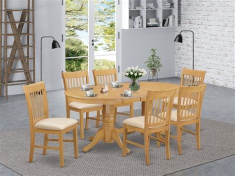 East West Furniture Vancouver Piece Wood Dinette Set In Oak King