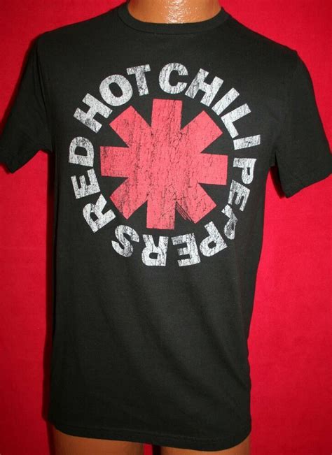Red Hot Chili Peppers Band Logo Bravado Black Shirt Love Art USA