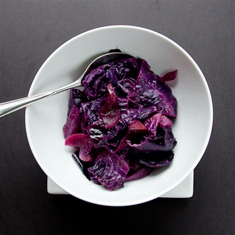 Braised Red Cabbage with Apples - DailyWaffle