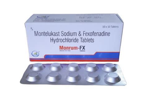 Fexofenadine 120 Mg Montelukast 10 Mg Tablet At Rs 1950 Box