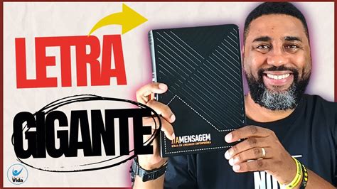 REVIEW BÍBLIA A MENSAGEM LETRA GIGANTE LUXO PRETA Flávio