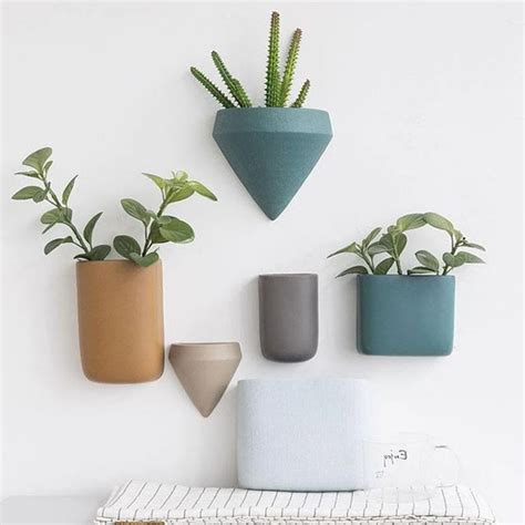 Modern Ceramic Wall Planter For Home Deco The Zane Wall Planters Bring