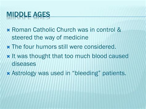 PPT - History of Medicine: Middle Ages to Present PowerPoint ...