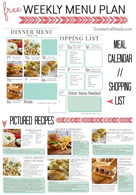 Meal Plan Template Easy Meal Planning Ideas Dinner Menu Planning Meal Planning Template