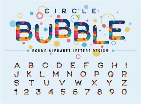 Premium Vector Vector Of Geometric Alphabet Letters Colorful