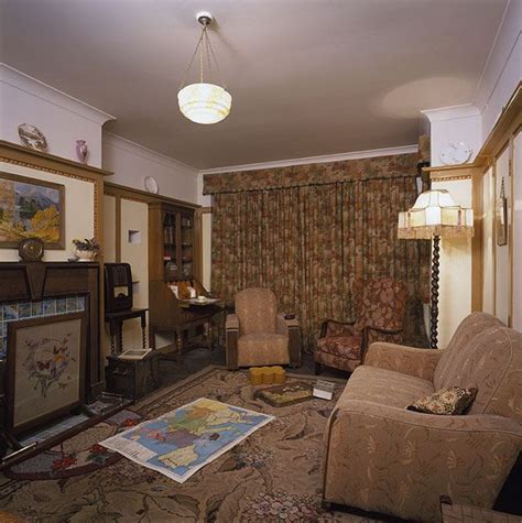 The 1940s House Living Room - a typical 1930s interior recreated for ...