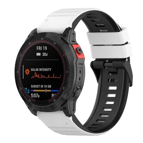 Twin RIB Armbånd Garmin Fenix 7 Hvit svart Elkjøp