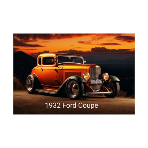 1932 Ford Coupe Vintage Car Hot Rod Art Print - Etsy