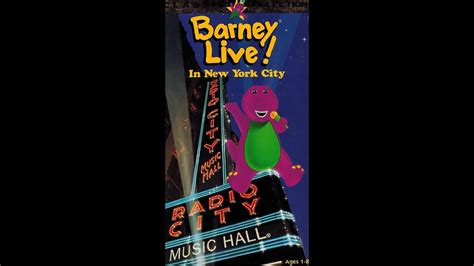 Opening To Barney Live In New York City Vhs Youtube