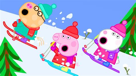 Peppa Pig English Episodes Snowy Mountain Peppa Pig Season 5 YouTube