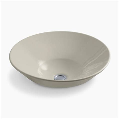 Kohler Conical In X In Cashmere Bell Vessel Sink G G