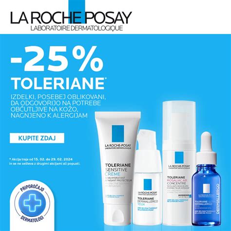 25 % popust LA ROCHE POSAY Toleriane - Lekarna Bistrica
