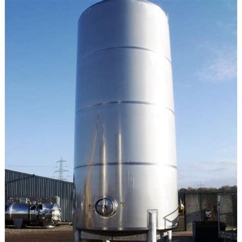 40000 Litre 8800 Gallon Vertical Stainless Steel 316 Free Standing Tank