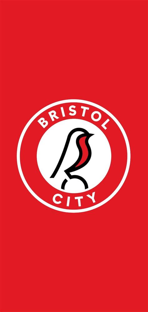 the bristol city logo on a red background