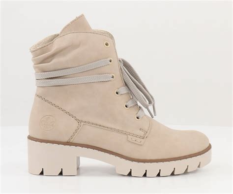 Rieker dam stövletter X5717 62 beige Stilettoshop se webbutik