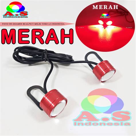 Mata Elang Strobo Flash Kedip Lampu Led Eagle Eye Variasi Motor Mobil